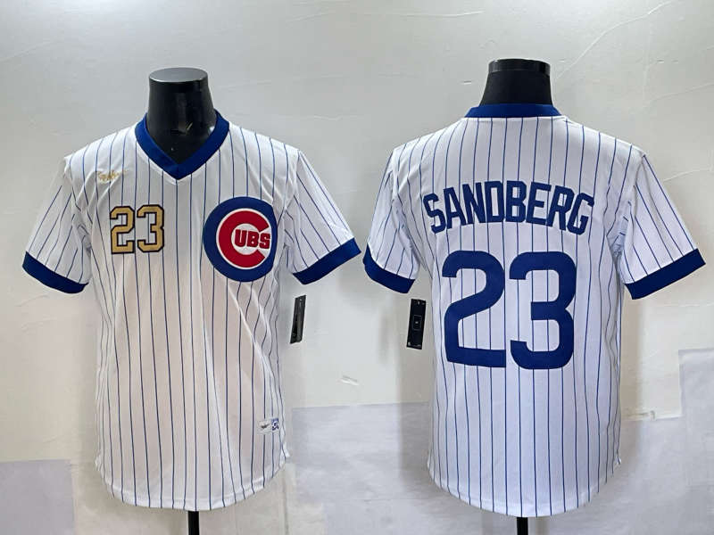 Men Chicago Cubs #23 Sandberg white Nike MLB 2025 jersey 002